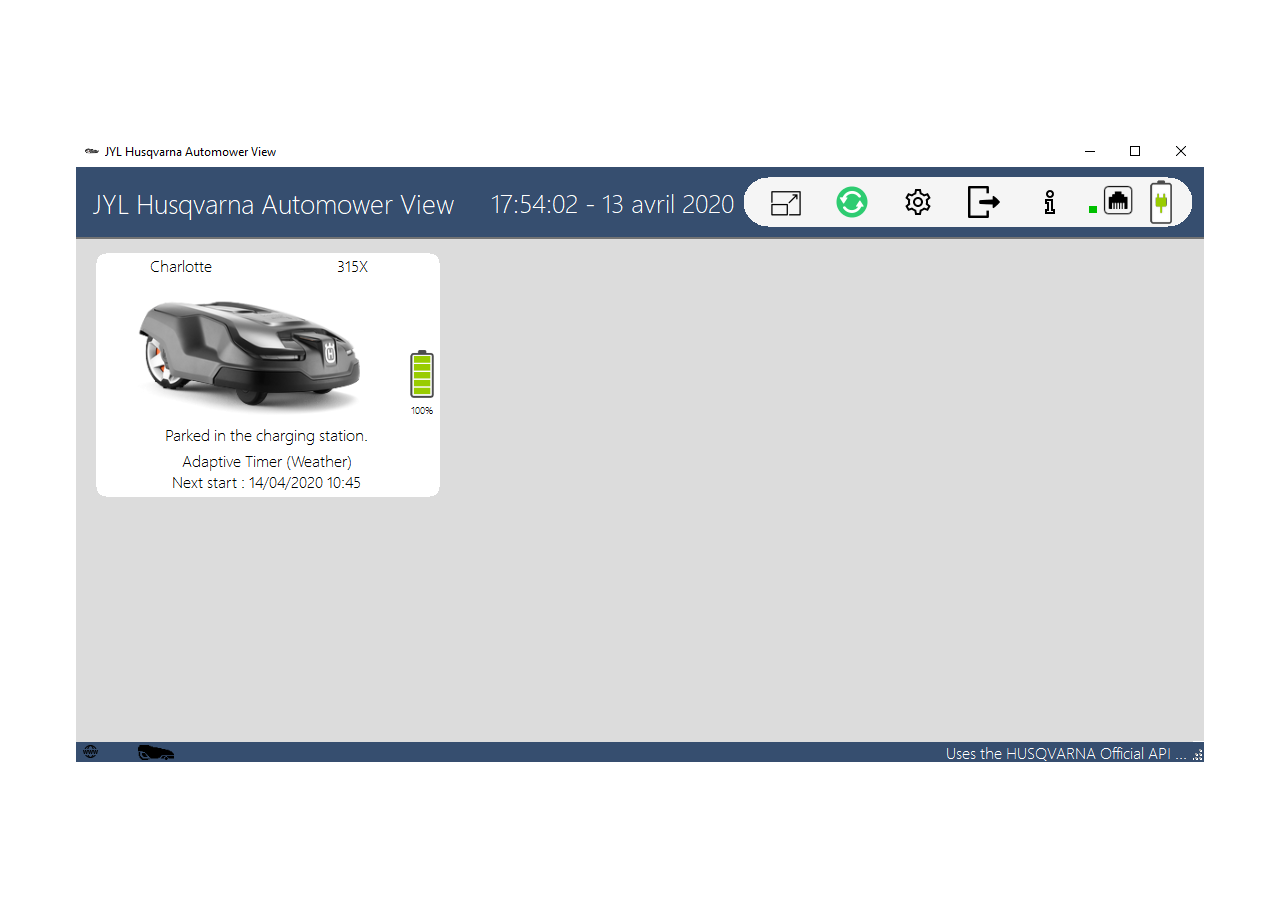 Schermata principale