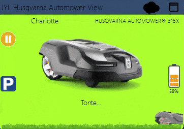 Automower beim Maehen