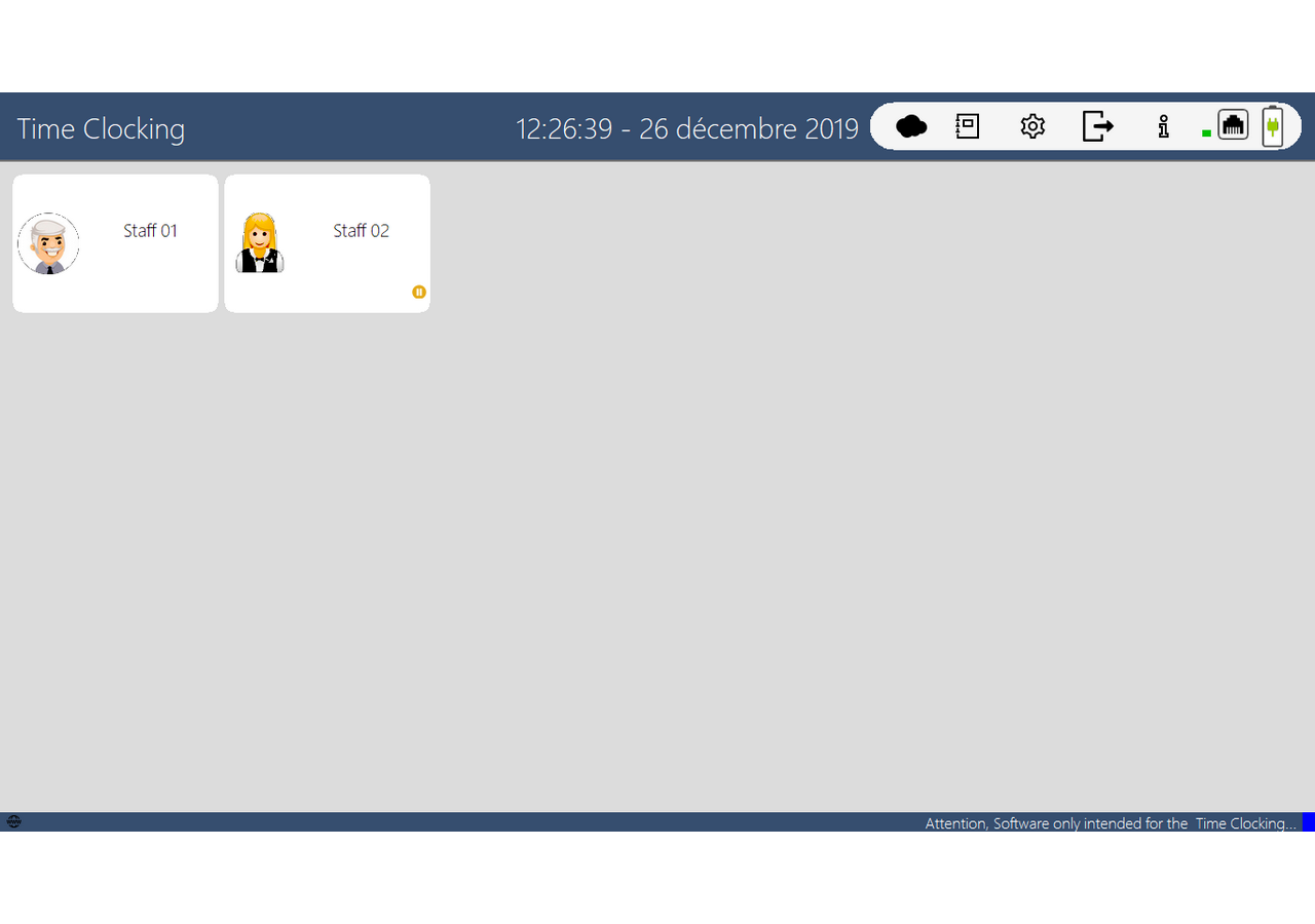 Planning employés JYL TimeClock