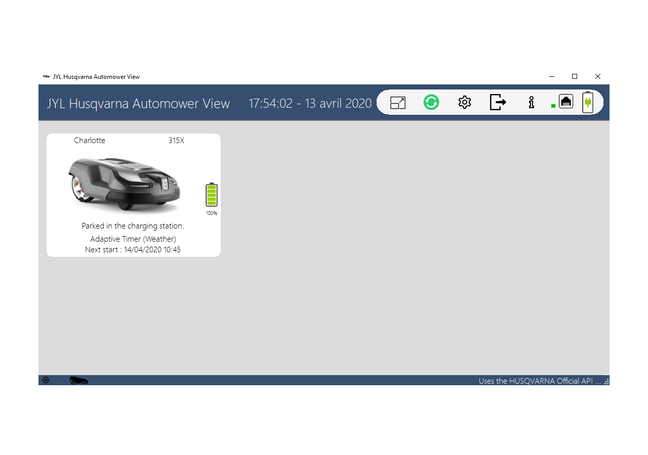 Διεπαφή JYL Automower View Light